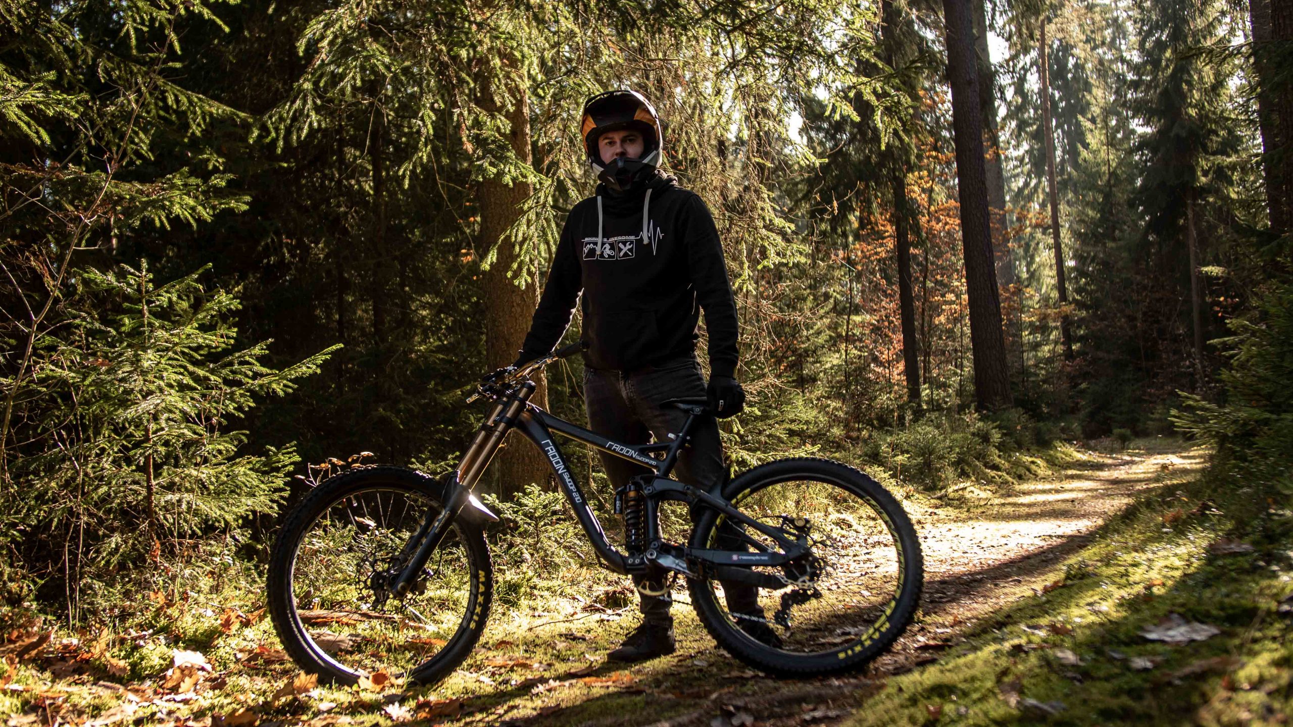 Dennis Lotter Team Biking is awesome Radon Swoop 210 Custom Downhillbike